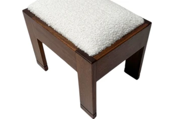 Art Deco Modernist Stool by J.A. Muntendam for L.O.V. Oosterbeek, 1920s